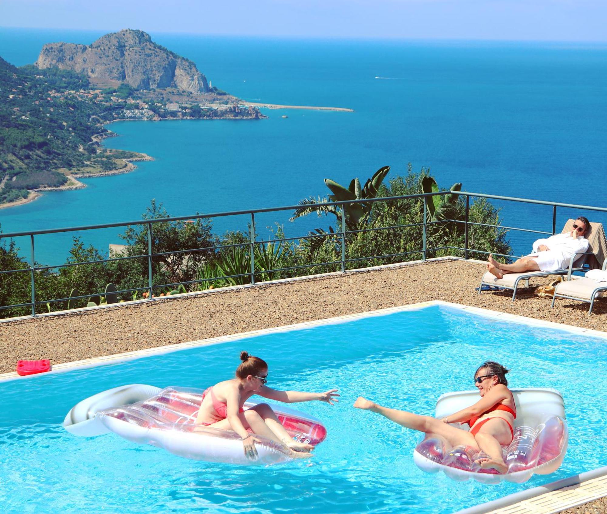 Cefalu Nest Pool House Terrace Sea View エクステリア 写真